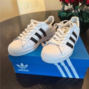 Adidas Classic White and Black Shoes